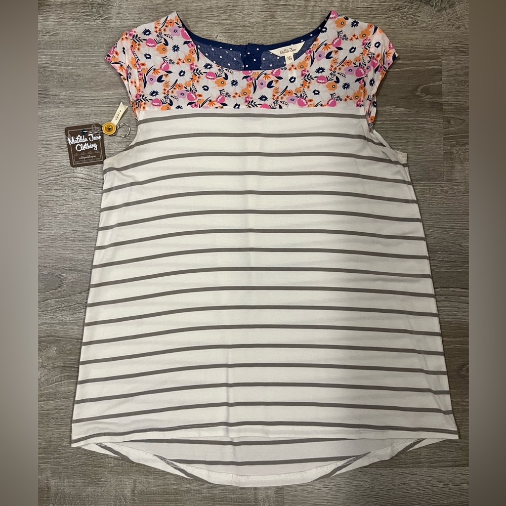 Matilda Jane Let’s Go Together Love You Lots Top size medium